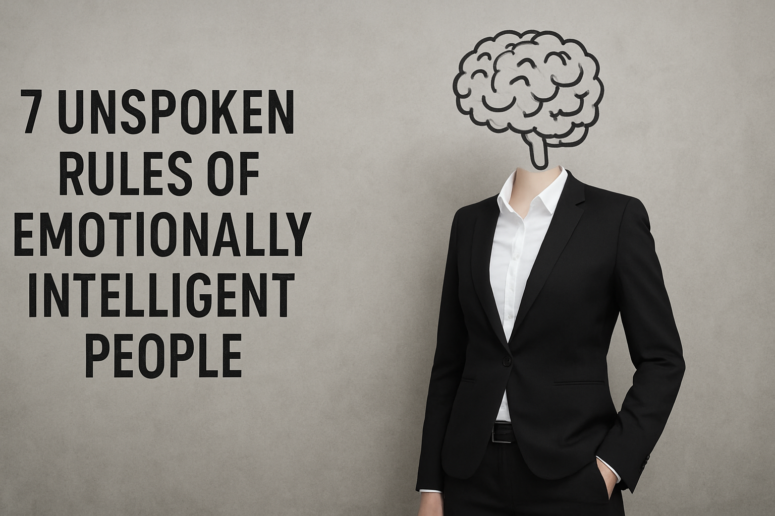 7 Unspoken Rules of Emotionally Intelligent People Emotionally Intelligent People