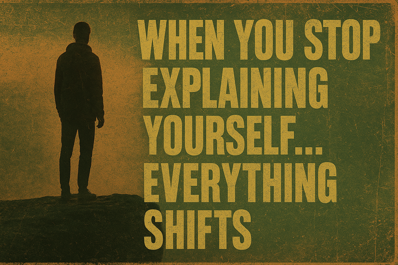 Stop Explaining Yourself